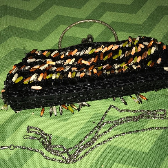 Moni Couture Beaded Clutch or Shoulder Bag - Picture 6 of 7